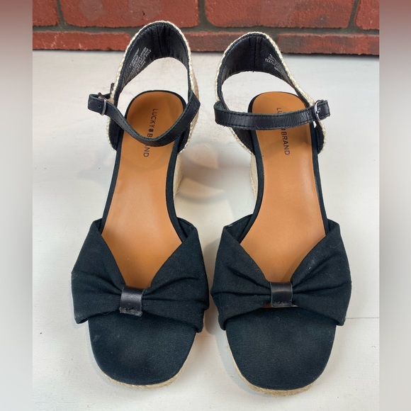 Lucky Brand Women's Macrimay Espadrille Wedge‎ Sandal Size 9M - Picture 1 of 6